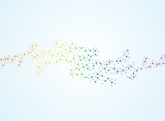 Abstract molecules medical background. illustration