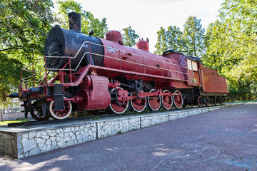 Naklejka premium The steam engine of the times of the First World War