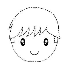 cartoon boy face icon