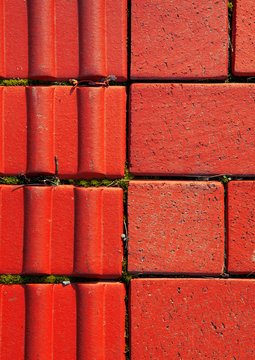 red brick background