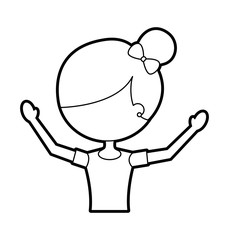 the portrait of a cute little ballerina classical dance costume