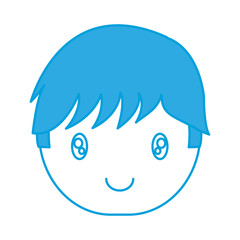 cartoon boy face icon