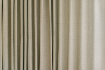 Obraz premium cream and brown curtain pattern