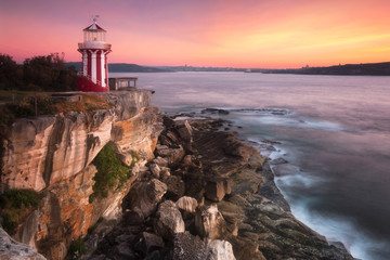 Fototapeta na wymiar Hornby Lighthouse Sydney Watson Bay,Sydney,Australia