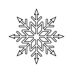 snowflake  vector illustration