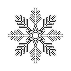 snowflake  vector illustration