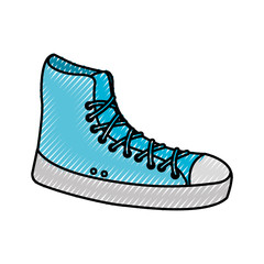 tennis shoe sport casual boot icon