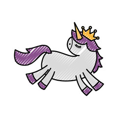 unicorn head portrait horse magic cartoon fantasy cute animal