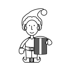 christmas elf  vector illustration