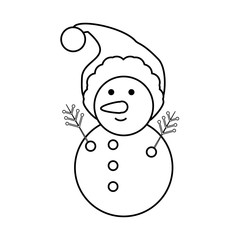 snowman vector illustration