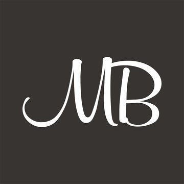 MB logo letter design template vector