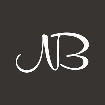 NB logo letter design template vector