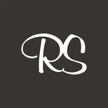 RS logo letter design template vector