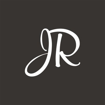 JR logo letter design template vector