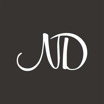 ND logo letter design template vector