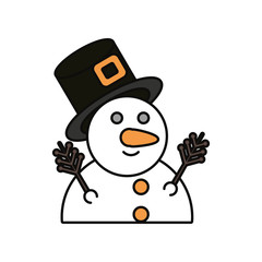 snowman  vector illustration