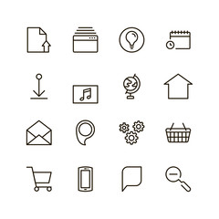 Fototapeta premium Flat line icon