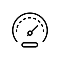 Speedometer line icon