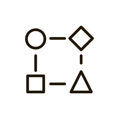 Graph line icon