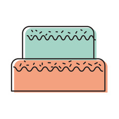 sweet cake for birthday party decorated