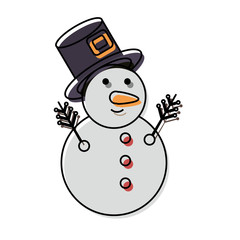snowman vector illustration