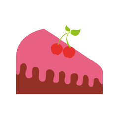 birthdat piece cake berries sweet tasty food