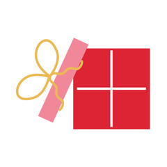 birthday gift box wrapped ribbon decoration