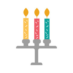 birthday chandelier with candles decoration ornament design