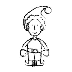 christmas elf vector illustration