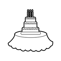 birthday cake candles on the table event service