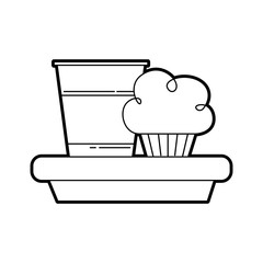 birthday cupcake and soda drink food party