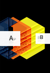 Color triangles background design