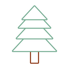 christmas tree  vector illustration