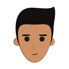 Fototapeta premium man happy head icon image vector illustration design 