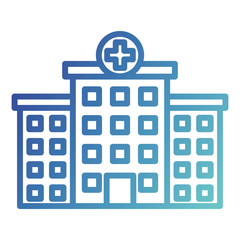 hospital building isolated icon