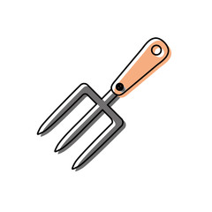 hand fork tool icon