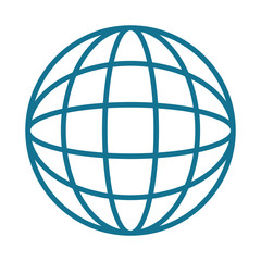 sphere planet isolated icon