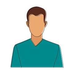 man avatar portrait icon image vector illustration design 