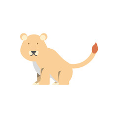 Fototapeta na wymiar cartoon lioness icon