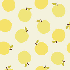 Seamless vector pattern with apple