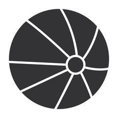 beach balloon plastic icon