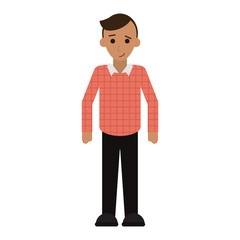 man with shirt and pants full body icon image vector illustration design 