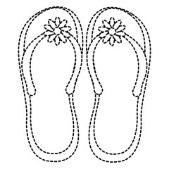 flip flops isolated icon