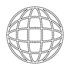 sphere planet isolated icon