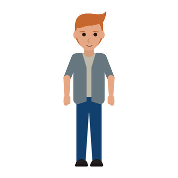 man with shirt and pants full body icon image vector illustration design 