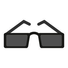 sunglasses with square frame icon image vector illustration design 