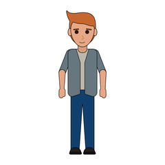 man with shirt and pants full body icon image vector illustration design 