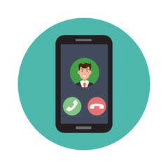 Voice over IP,  IP telephony  VoIP technology concept. Vector illustration.