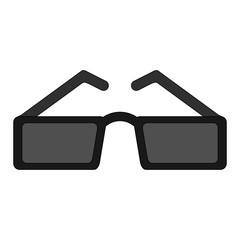 sunglasses with square frame icon image vector illustration design 