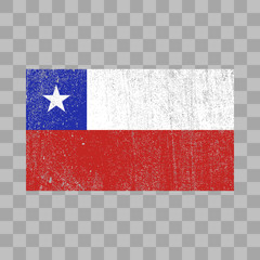 grunge styled flag Chile